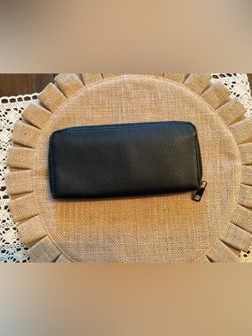 a new day Black Zip-Around Wallet